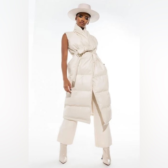 PUFFIN STUFF LONG PU PUFFER VEST - Picture 8 of 8